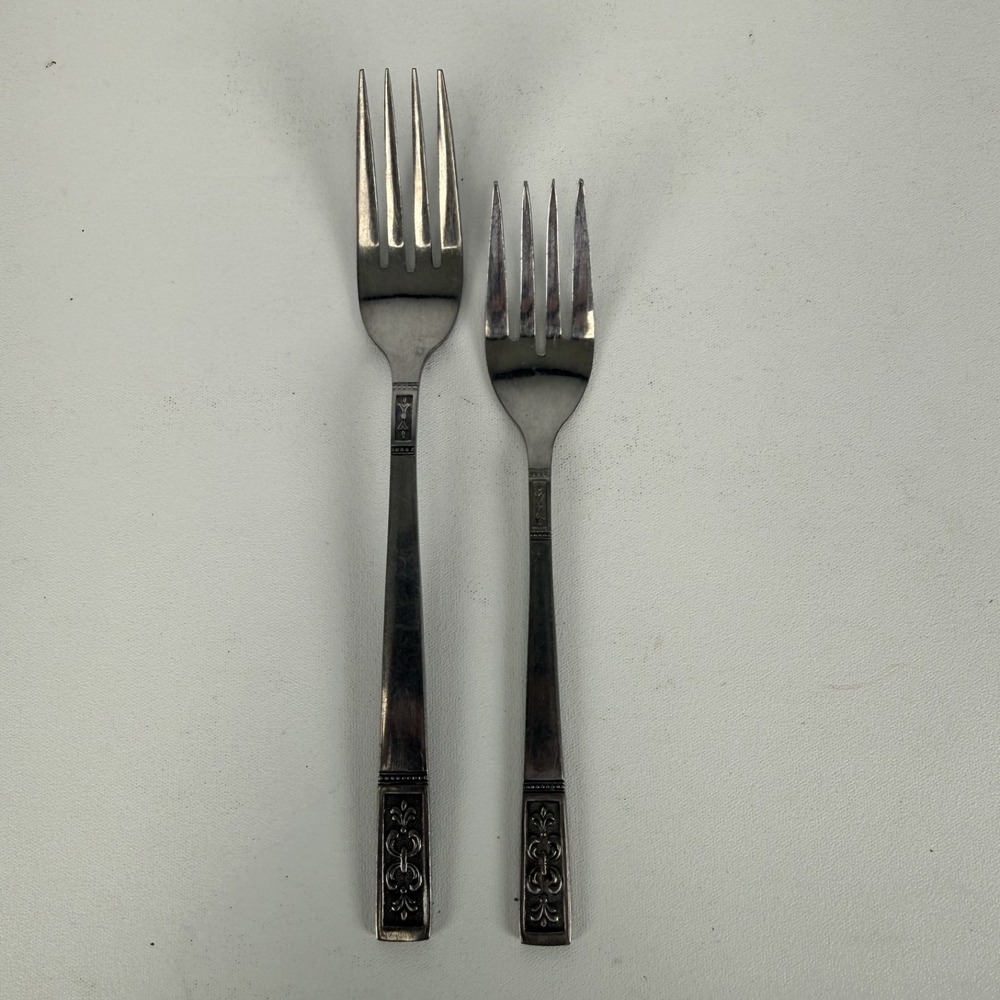 Imperial International CORTINA Stainless Glossy Black Accent FORK‎ LOT OF 2